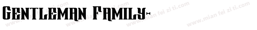 Gentleman Family字体转换